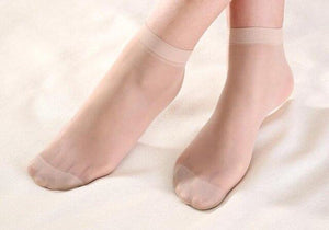 Elastic Mesh Knit Silk socks