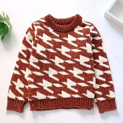 Children's Soft Chenille Knitted Sweaters