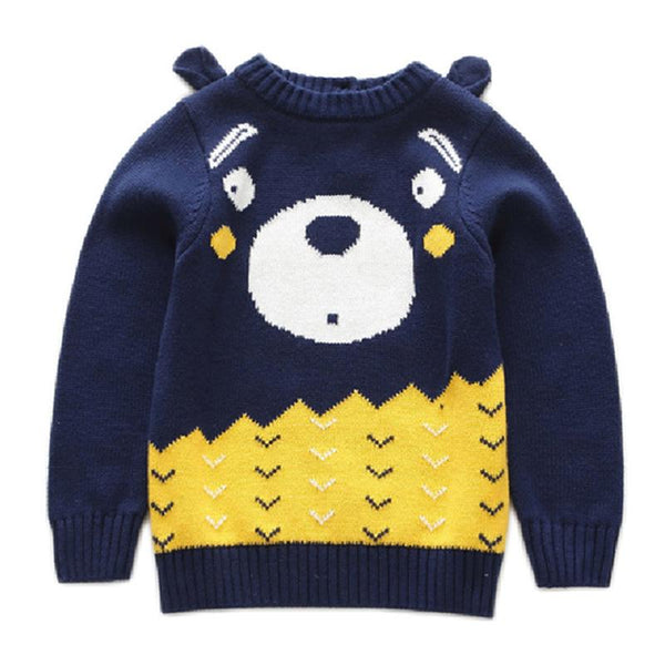 Pullover Cartoon Bear Sweater