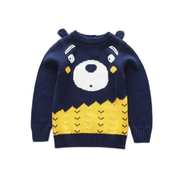 Pullover Cartoon Bear Sweater