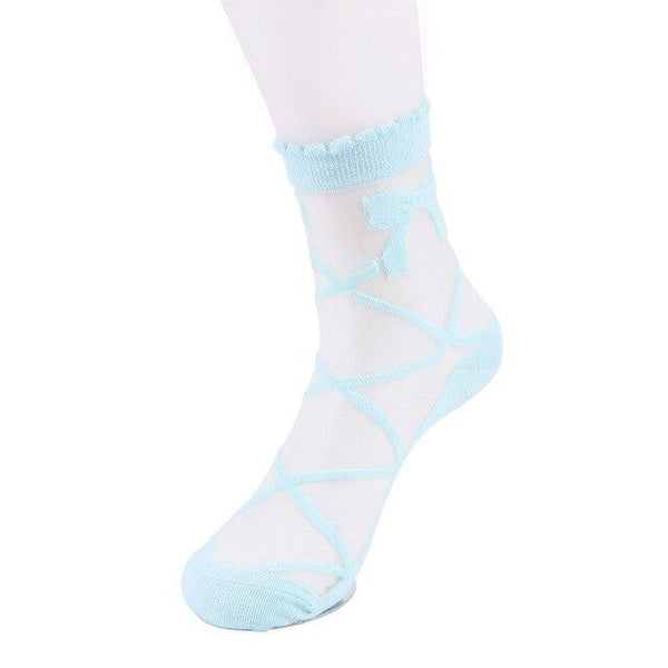 Silk Cotton Elastic Women's Socks