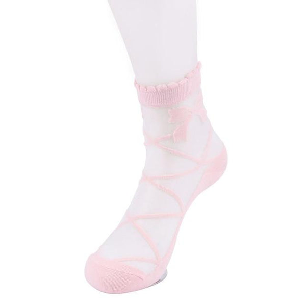 Silk Cotton Elastic Women's Socks