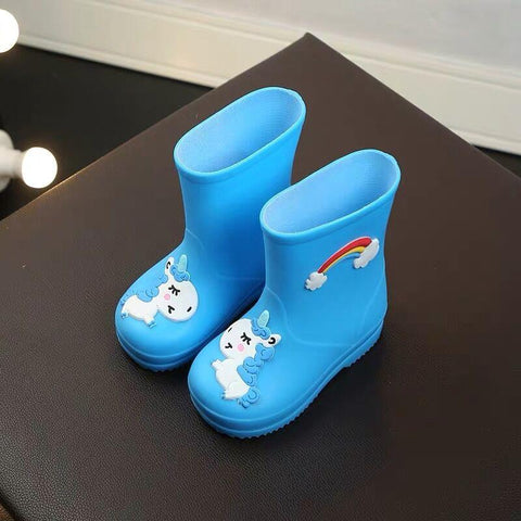 Childhood Unicorn Boy Rain  Shoes