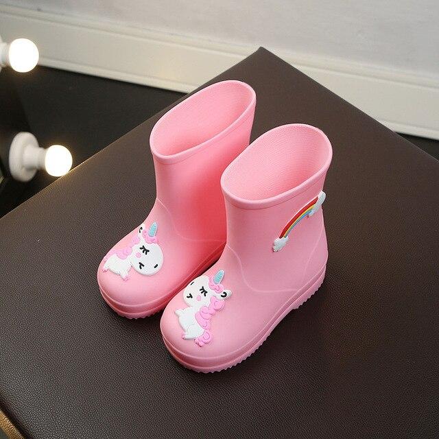 Childhood Unicorn Boy Rain  Shoes