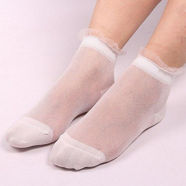 Long Silk Ankle Summer Socks