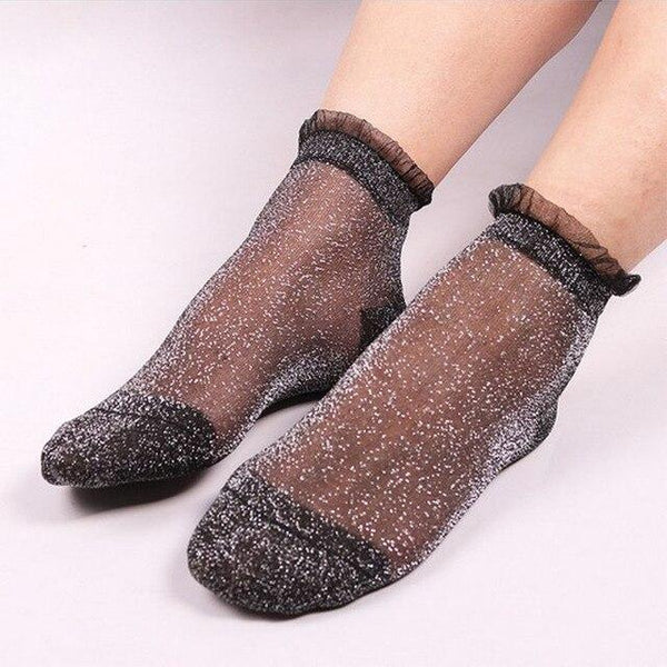 Long Silk Ankle Summer Socks