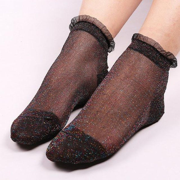 Long Silk Ankle Summer Socks