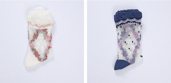 Bud Silk Socks Women Japan