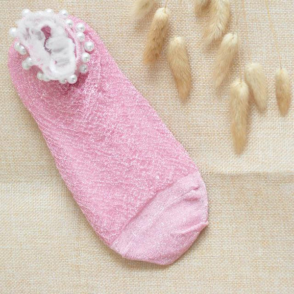 Sale Bud Silk Crystal Short Socks