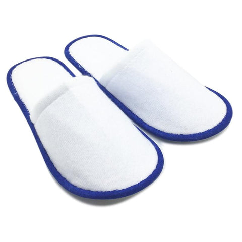 White Towelling Hotel Disposable Slippers