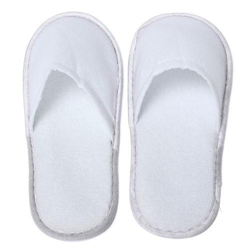 White Towelling Hotel Disposable Slippers