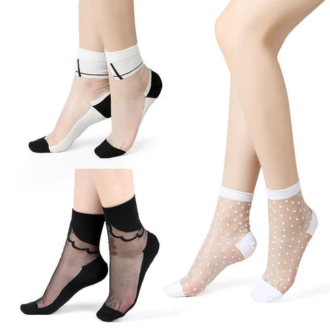 Soft Comfy Sheer Silk Socks