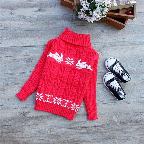 Warm Bear Print Kids Sweater