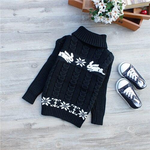 Warm Bear Print Kids Sweater