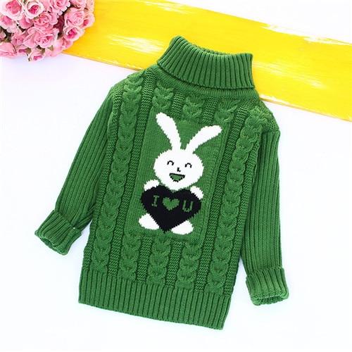 Warm Bear Print Kids Sweater