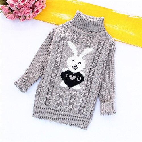 Warm Bear Print Kids Sweater