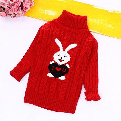 Warm Bear Print Kids Sweater