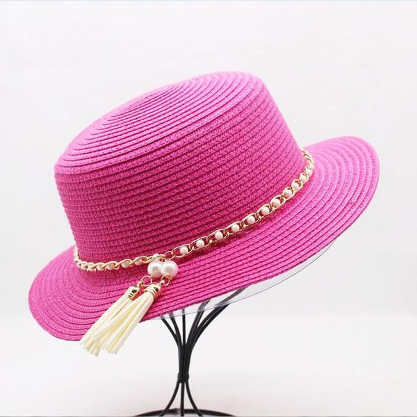 Summer Ladies Fedoras Straw Hat