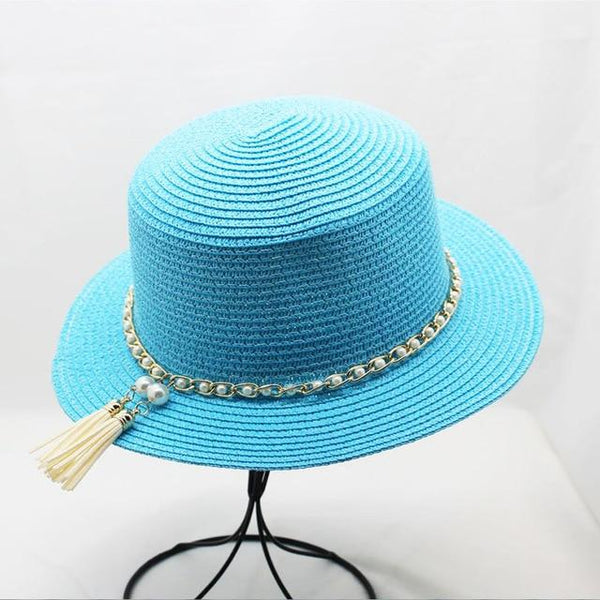 Summer Ladies Fedoras Straw Hat