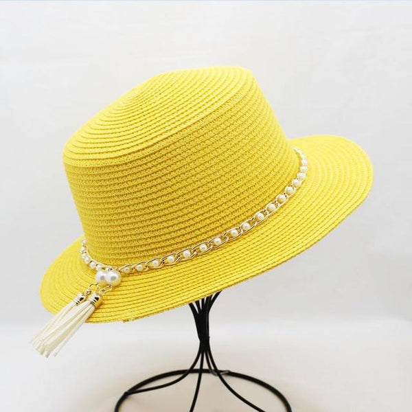 Summer Ladies Fedoras Straw Hat