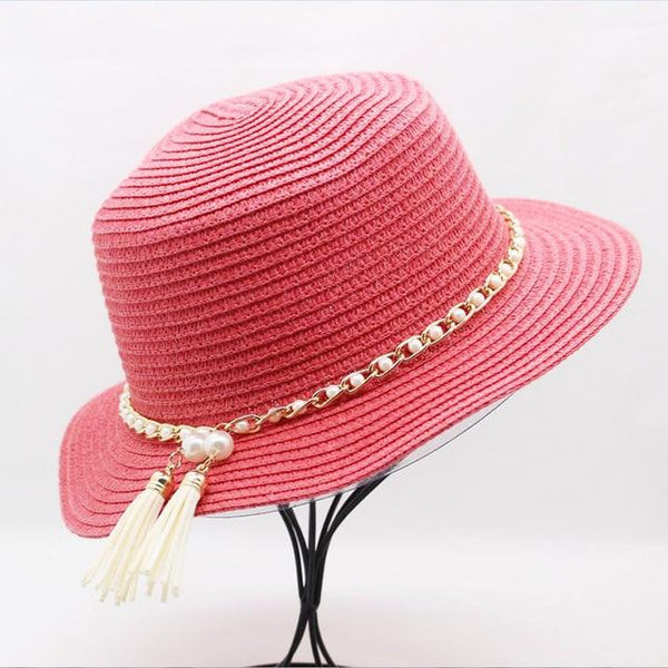 Summer Ladies Fedoras Straw Hat